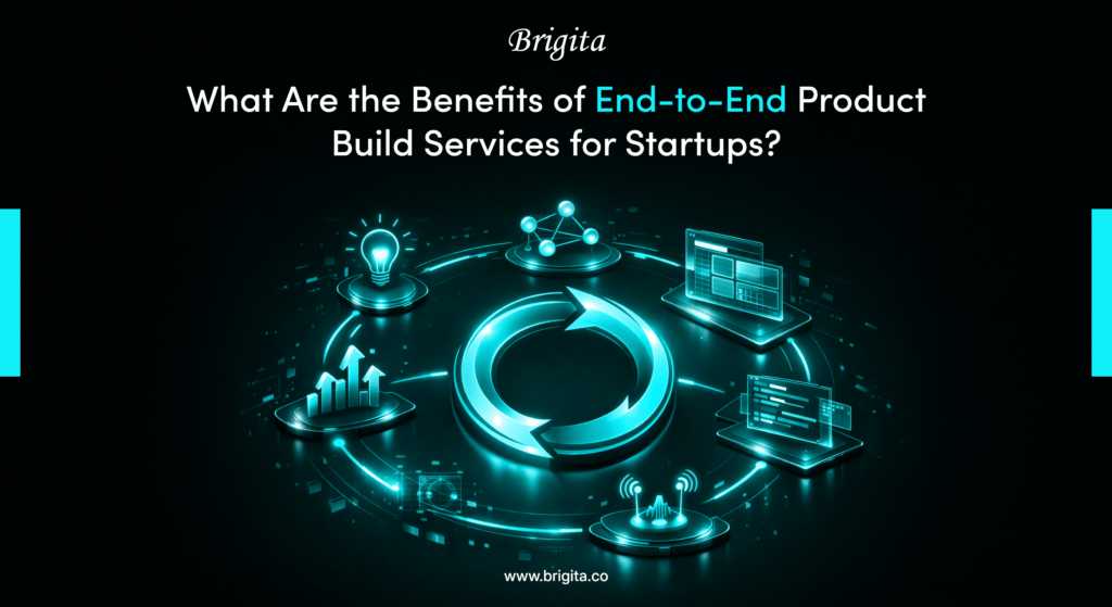 End-to-end product development services for startups building scalable digital products by Brigita