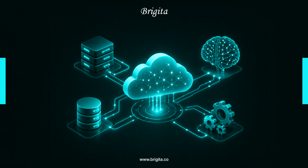 AI and Cloud Infrastructure working together to build scalable intelligent systems by Brigita