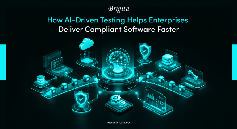 AI-driven testing services by Brigita in Bangalore, Karnataka, India for faster software delivery and compliance.