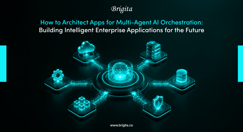 Multi-Agent AI orchestration architecture for intelligent enterprise applications by Brigita in Bangalore, Karnataka, India.